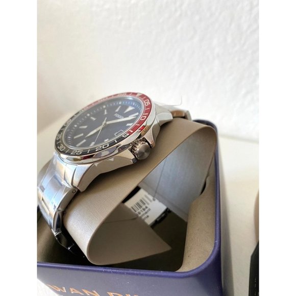 Fossil BQ2690 Bannon Three-Hand Date Blue Leather Watch for  Fossil Bannon Three-Hand Date Watch